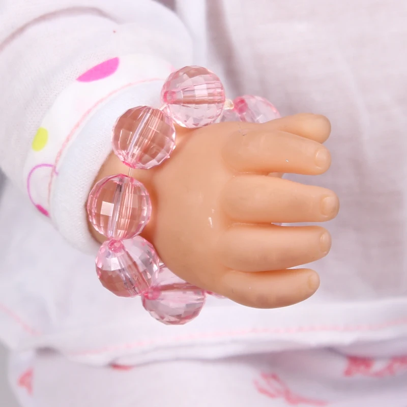 Doll accessories Pink Crystal Beads Bracelet fit 43cm Baby Born zapf Children best Birthday Gift A29