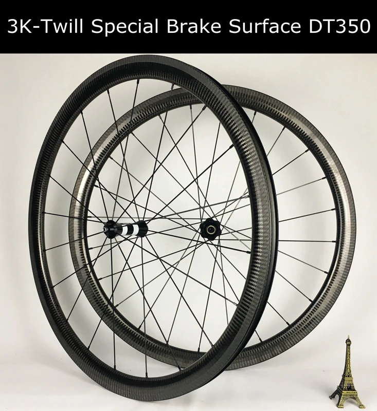 Special brake surface 38mm 3K Twill carbon wheelset DT35O hubs pillar spokes | Спорт и развлечения