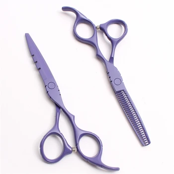 

5.5" 16cm Japan Customize Logo Violet Thinning Scissors Cutting Shears Haircut Tool Professional Hairdressing Scissors Kit C1010