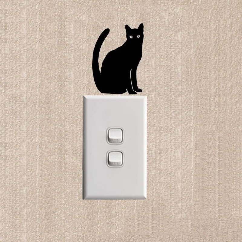 

Cat Silhouette Vinyl Decal Personality Funny Animal Decoration Switch Sticker Wall decal 2SS0410