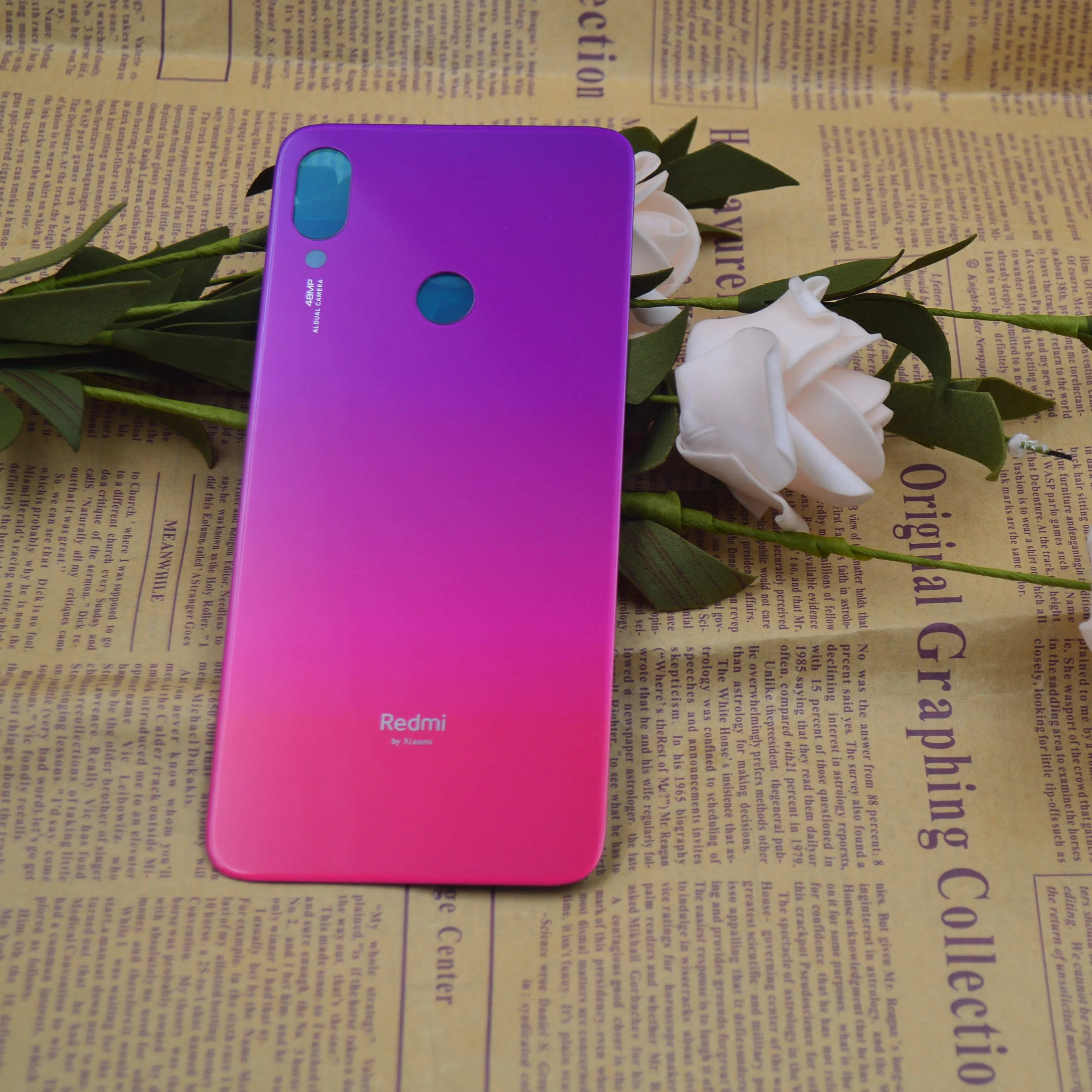 Для Xiaomi Redmi note 7 крышка батареи Задняя стеклянная панель Задняя Дверь Корпус чехол для Redmi note 7 pro задняя крышка Дверь с клеем