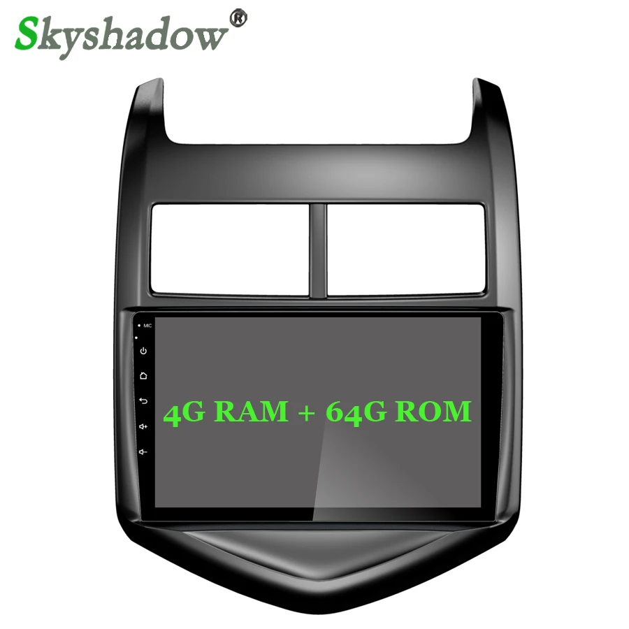 Cheap Car DVD Player IPS DSP Android 9.0 4G + 64GB + 8Core Wifi Bluetooth 4.2 RDS RADIO GPS Google Map For Chevrolet Aveo 2011 - 2015 3