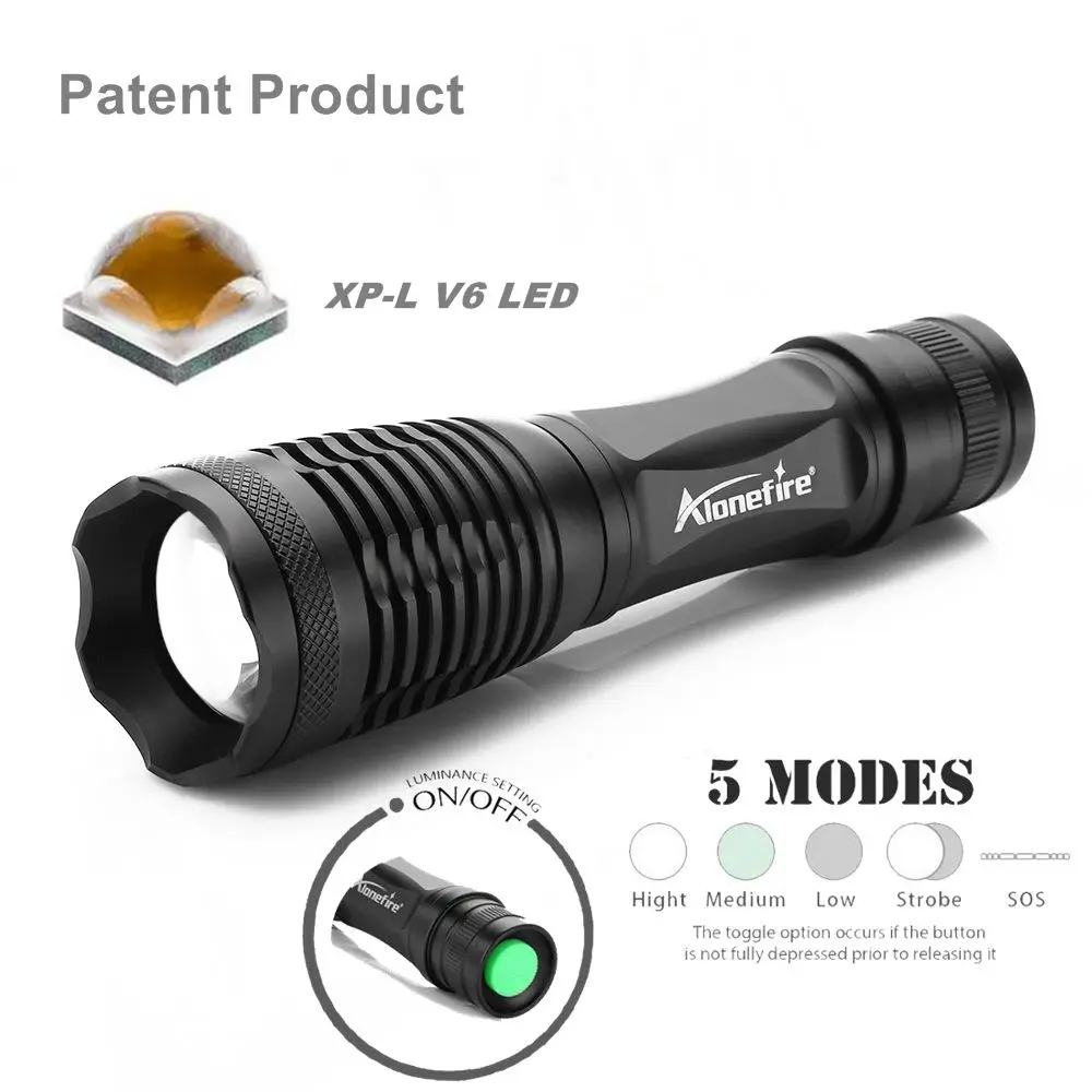 E007 XP-L V6 LED FLASHLIGH (9)