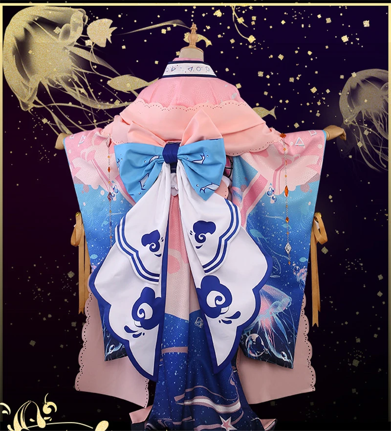 Предпродажный карточный Captor SAKU Аниме Косплей KINOMOTO SAKURA Tomoyu Косплей Костюм японское кимоно женское платье