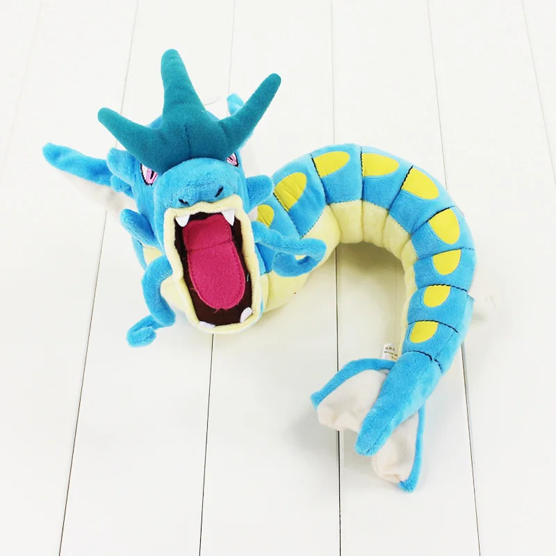 60 см аниме голубой дракон Gyarados плюшевая игрушка-животное мультяшная плюшевая кукла мягкая кукла детские подарки - Цвет: 1pcs opp bag