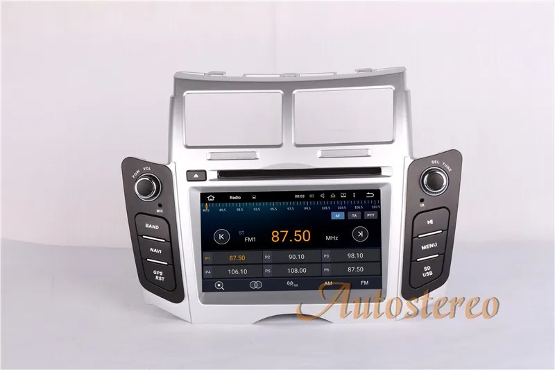 Excellent Android 8.0 8 Core RAM 4GB ROM 32GB Car Screen Radio For Toyota Yaris 2005-2011 Black Car DVD Player GPS Navigation Doble DIN 26