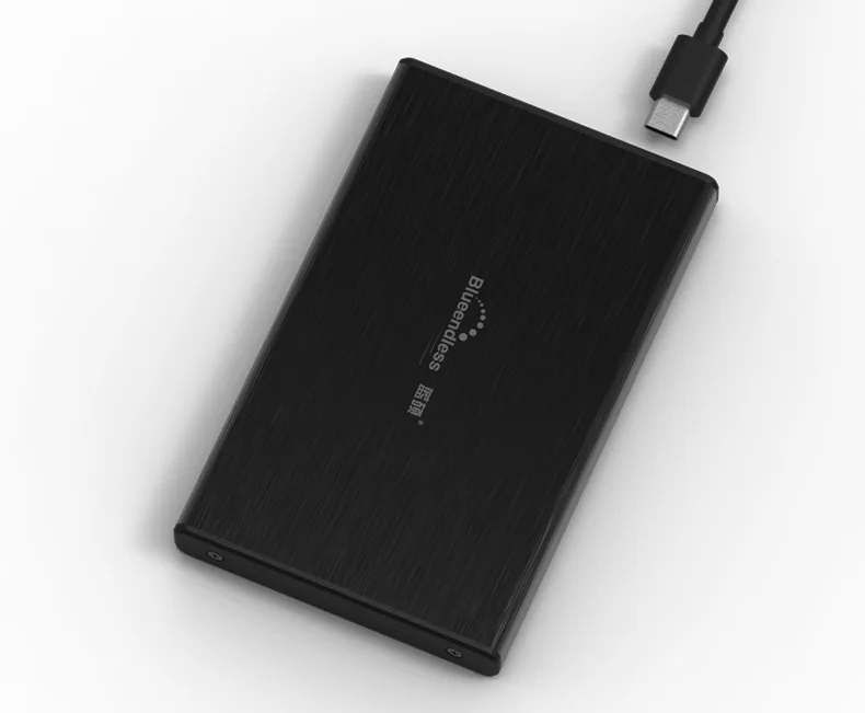  Case Hd Externo Sata to USB Type C 3.1 HDD Box HDD 2.5 External Hard Drive Case Aluminum Hdd Box Caddy for 9.5MM 1TB Hard Disk (1)