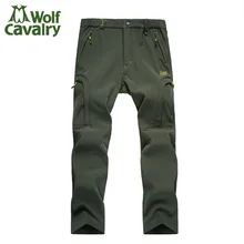 Softshell дышащая отдых брюки для пеших прогулок и восхождений на горы брюки Штаны для прогулки брюки на флисе, сохраняющие тепло; Водонепроницаемый армейские брюки