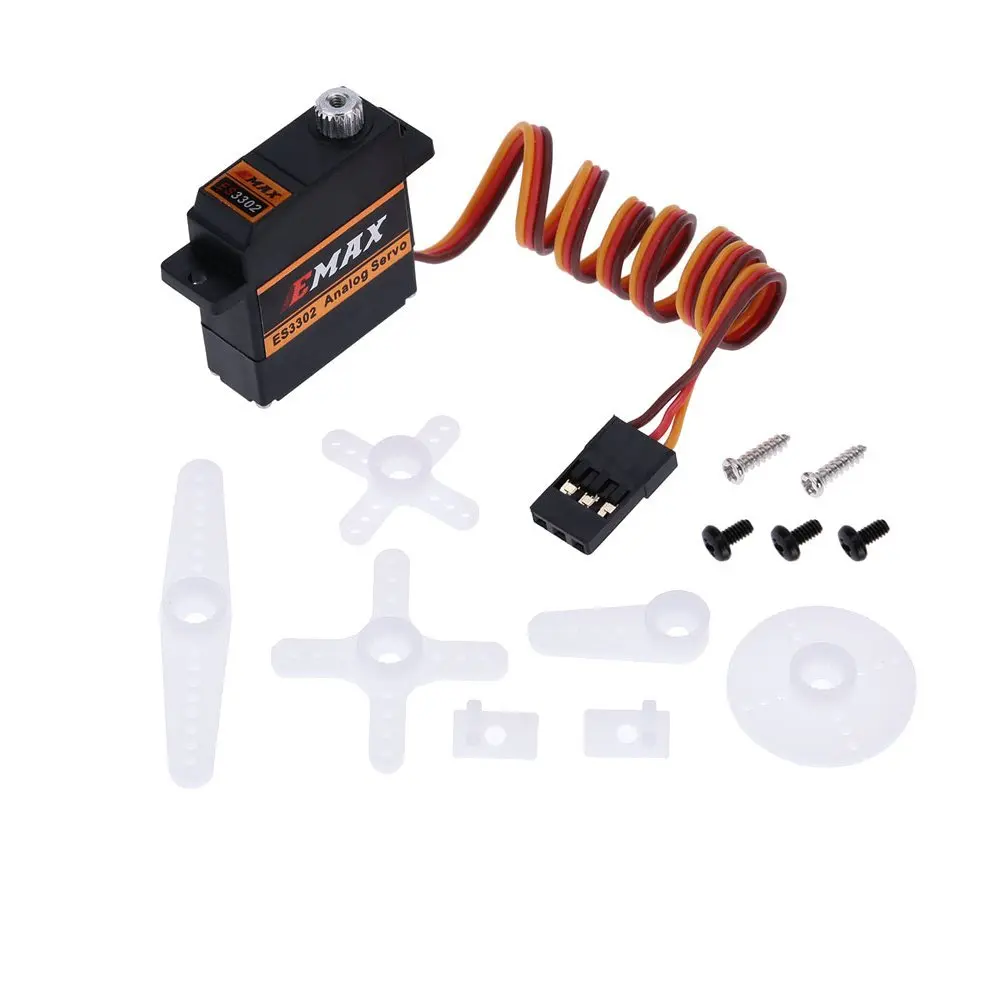 

EMAX ES3302 Metal Analog Servo 9mm for RC Fixed-wing Glider DIY Remote Control Airplane