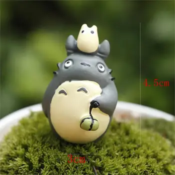 

Mini Totoro Moss Micro World Bonsai Garden Small Ornament Landscape Home & Garden Decoration Gift