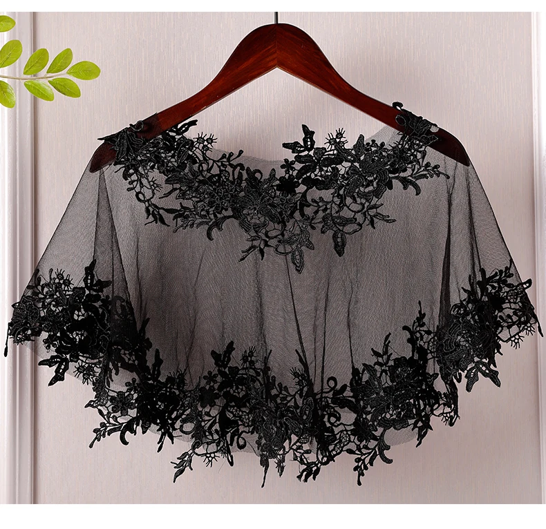 black lace evening jacket