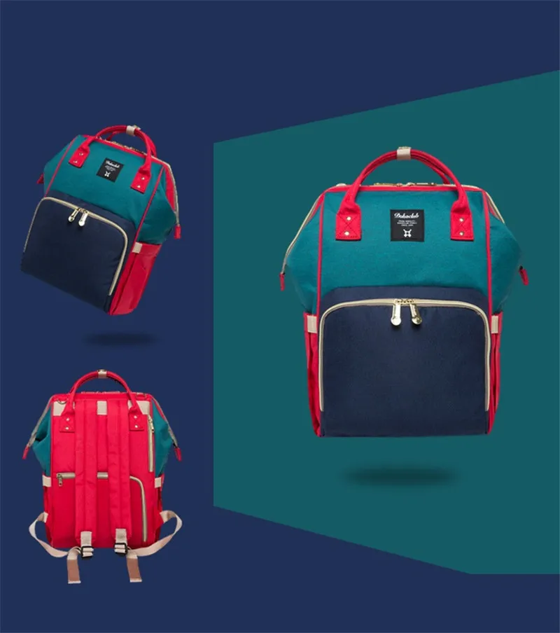 20L Capacity Oxford Korean Style Out Travel Storage Bags Plain Soft Handle Patchwork Hit Color Backpack Free Shipping Hot!21