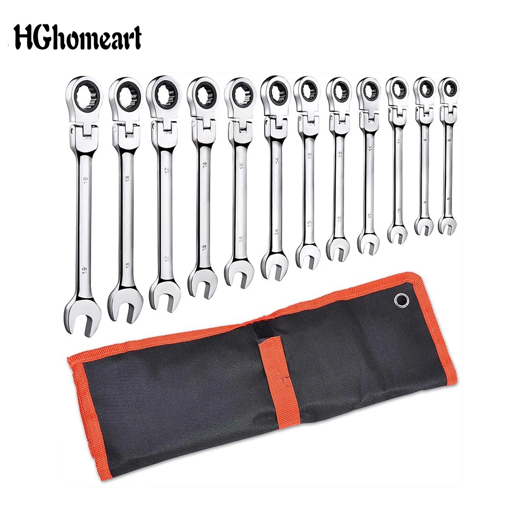 

Car Wrenches Set Ratchet Key Set 5/7/12pcs Spanners Tools Set Universal Wrench Car Repair Flexible Head Ratcheting Wrench