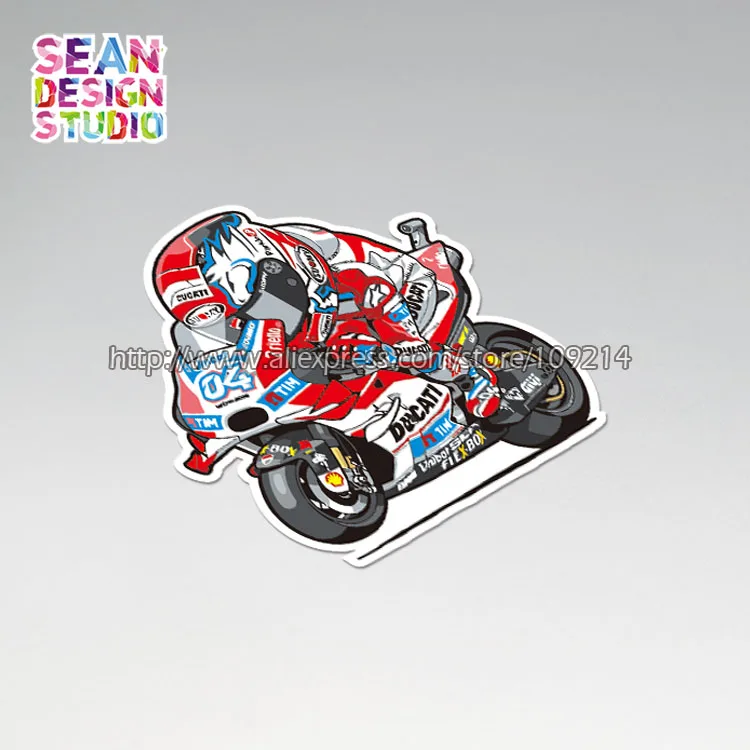Водонепроницаемая наклейка на мотоцикл для Ducati Dovizioso 04 dovi шлем Moto 19 | Автомобили и