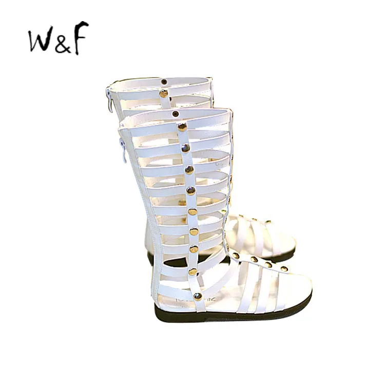 baby girl white gladiator sandals
