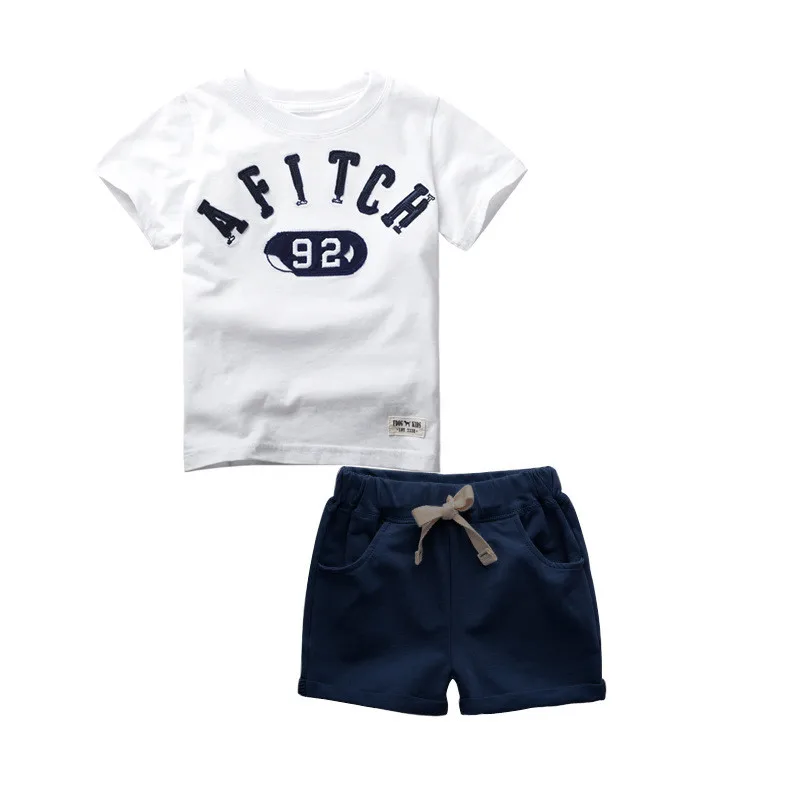 2017 Children Summer Clothing Sets Kids Boys Clothes Set Baby Boys Cotton T-Shirt+Pants Tracksuits Costumes for kids Boy Roupa28