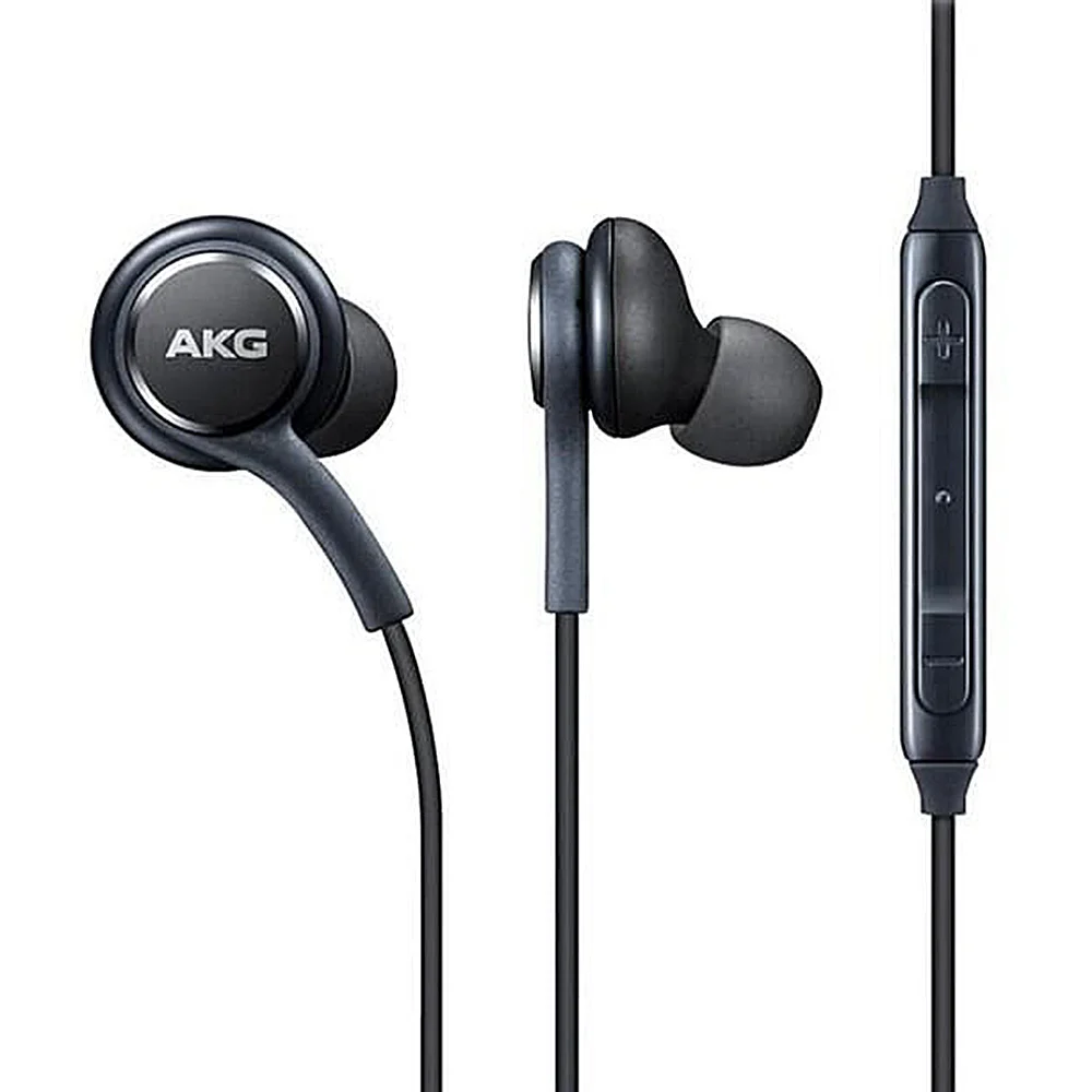 AKG Наушники-вкладыши с микрофоном 3,5 мм Проводные Внутриканальные наушники для Galaxy S8/S8+ регулятор громкости беспроводные звонки спортивные наушники - Цвет: black