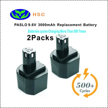 

2PCS PAS9.6A 3000mAh 9.6V NiMh Battery Replacement PASLO B-9620F2,B-967F1,B-963F2,1400669 Original Battery