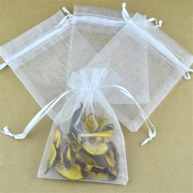 30x40cm Large Drawable Organza Bags White Color Embalagem Para 30x40cm Large Drawable Organza Bags White Color Embalagem Para Presente Christmas Wedding Gift 100pcs Lot Whole In Wring