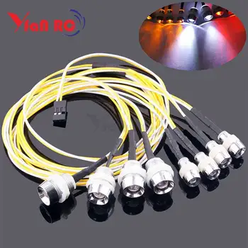

Free Shipping 8 light RC car accessories led rc car light with alloy light fixture for 1/10 1/8 RC drift /Flat/Monster Truck car