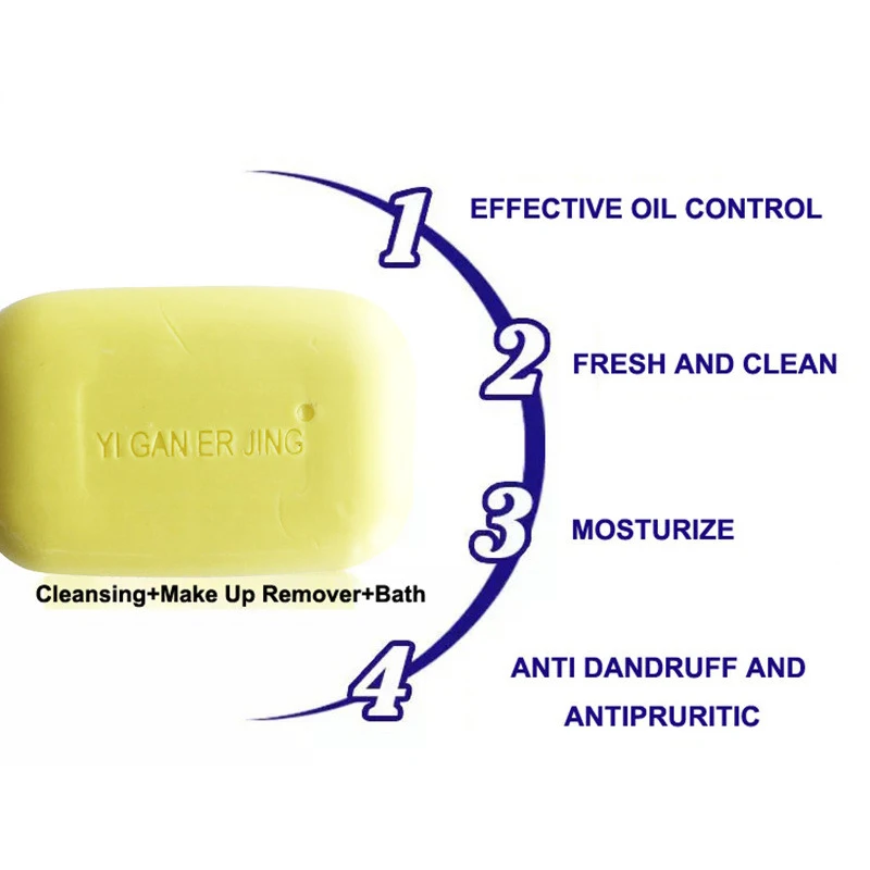 Yiganerjing Sulfur Soap For Psoriasis Eczema Acne Seborrhea Suitable All Skin Diseases Anti Fungus Soap Yiganerjing Sulfur Soap For Psoriasis Eczema Acne Seborrhea Suitable All Skin Diseases Anti Fungus Soap