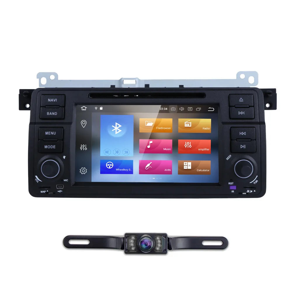 

Android 8.0 1Din gps Autoradio Car DVD Player Multimedia For BMW E46 M3 navigation double din over 75 Coupe Touring convertible