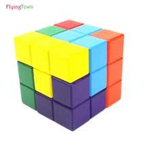 3D Tetris Wooden Puzzle Toys Magic Cube Educational Brain Teaser IQ Mind Game For Children gift 3x3x3 brain teaser magic iq cube