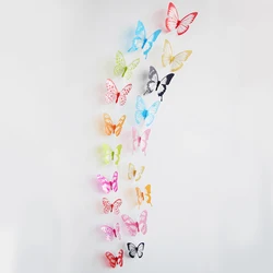 3D Crystal Butterfly Wall Art Decor - Set of 18 Elegant Butterfly Décals (4)