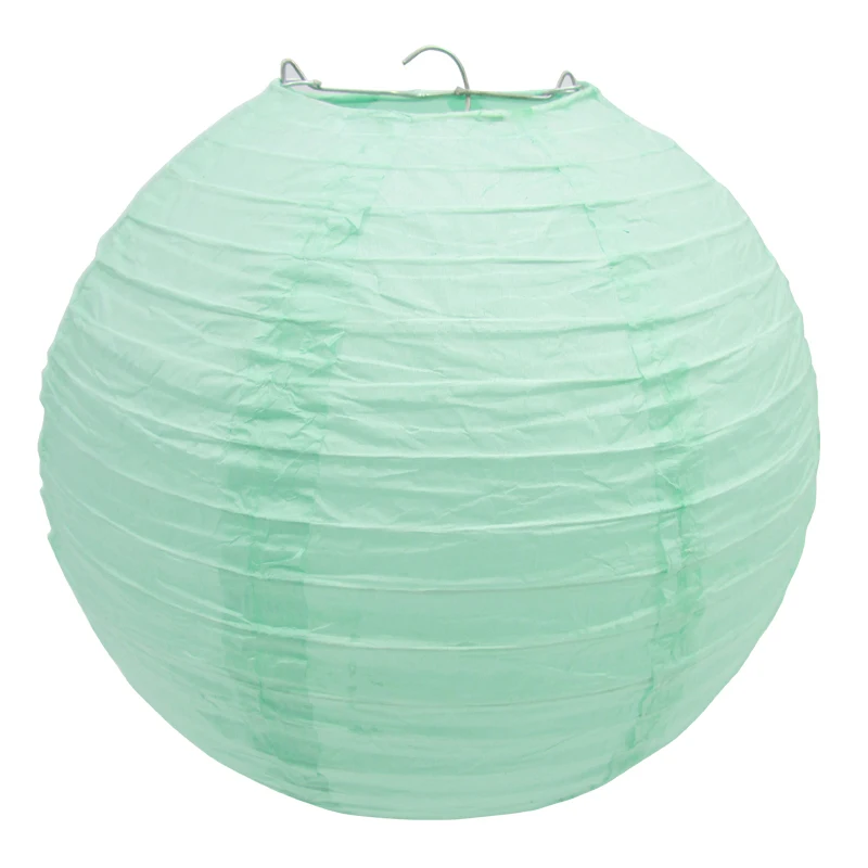 mint green paper lantern