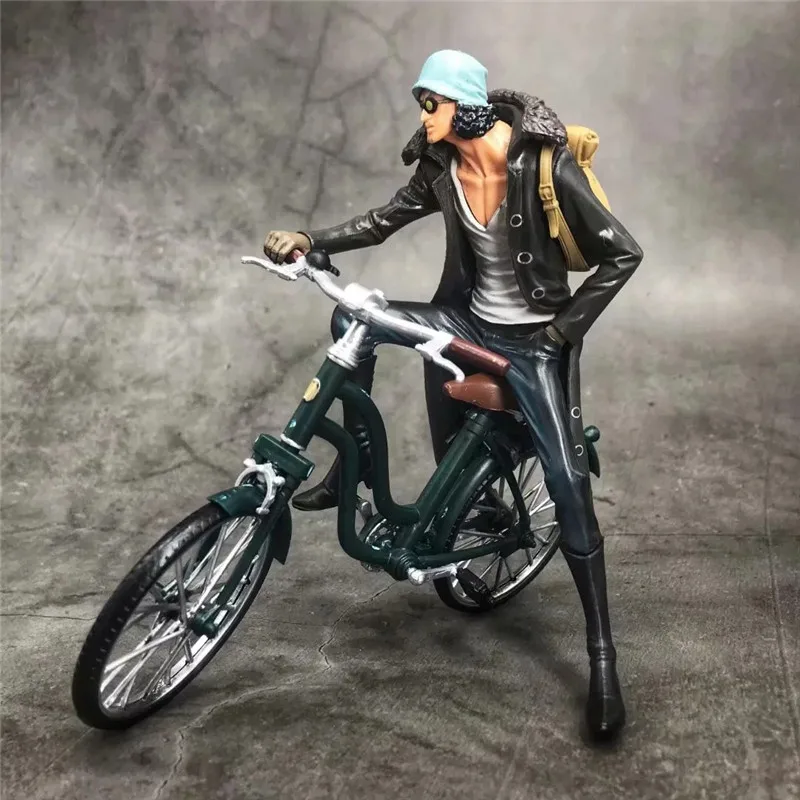 

ONE PIECE Kuzan Naval Headquarters 3D2Y Riding Bicycle Ver. PVC Action Figure Model Toys 15cm