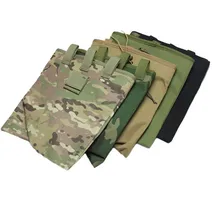 Large Capacity Military Tactical Airsoft Paintball Hunting Folding Mag Recovery Dump Pouch W/ Molle Belt Loop