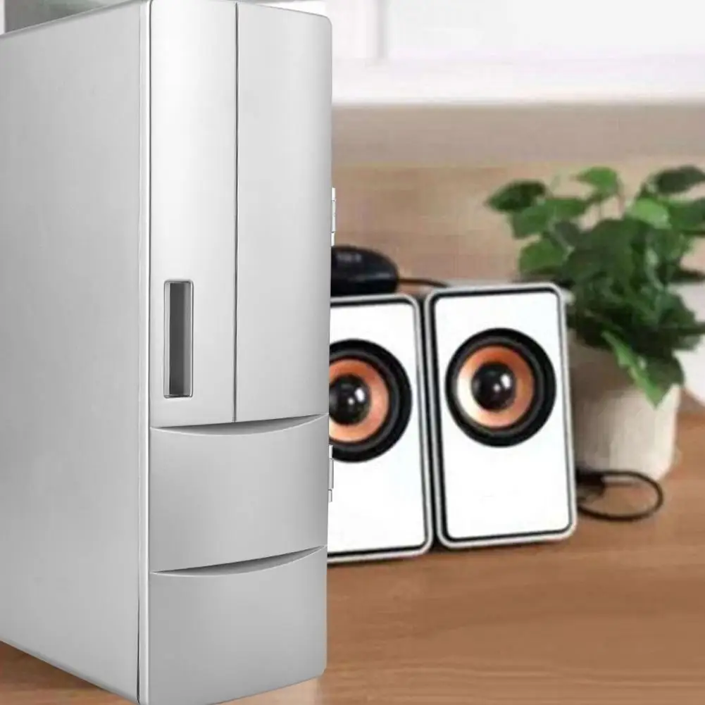 Портативный USB мини-холодильник, морозильник и теплее для домашнего офиса автомобиля лодки, помогая вам охладить летом
