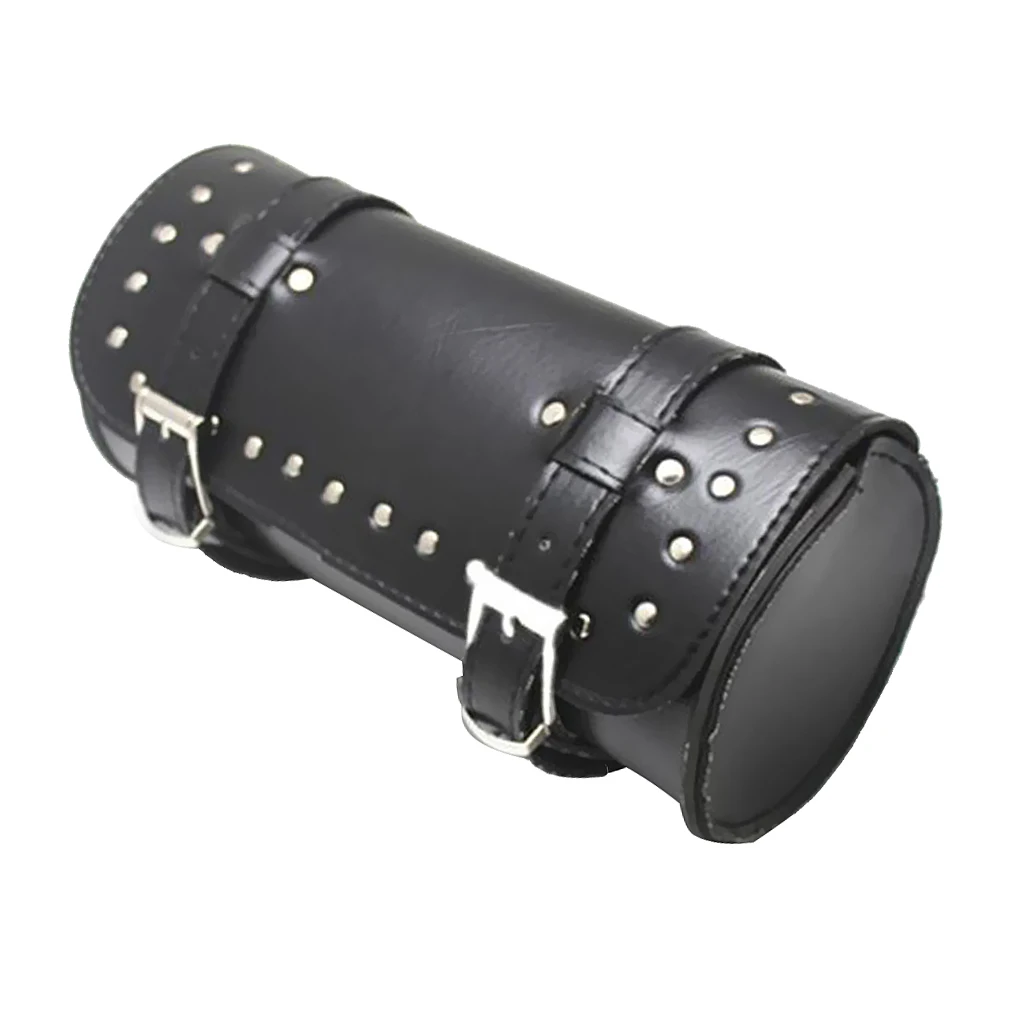 Black Luggage Roll Tool Storage Bag for   Custom Motorcycle Touring Reinforced stitching and durable construction