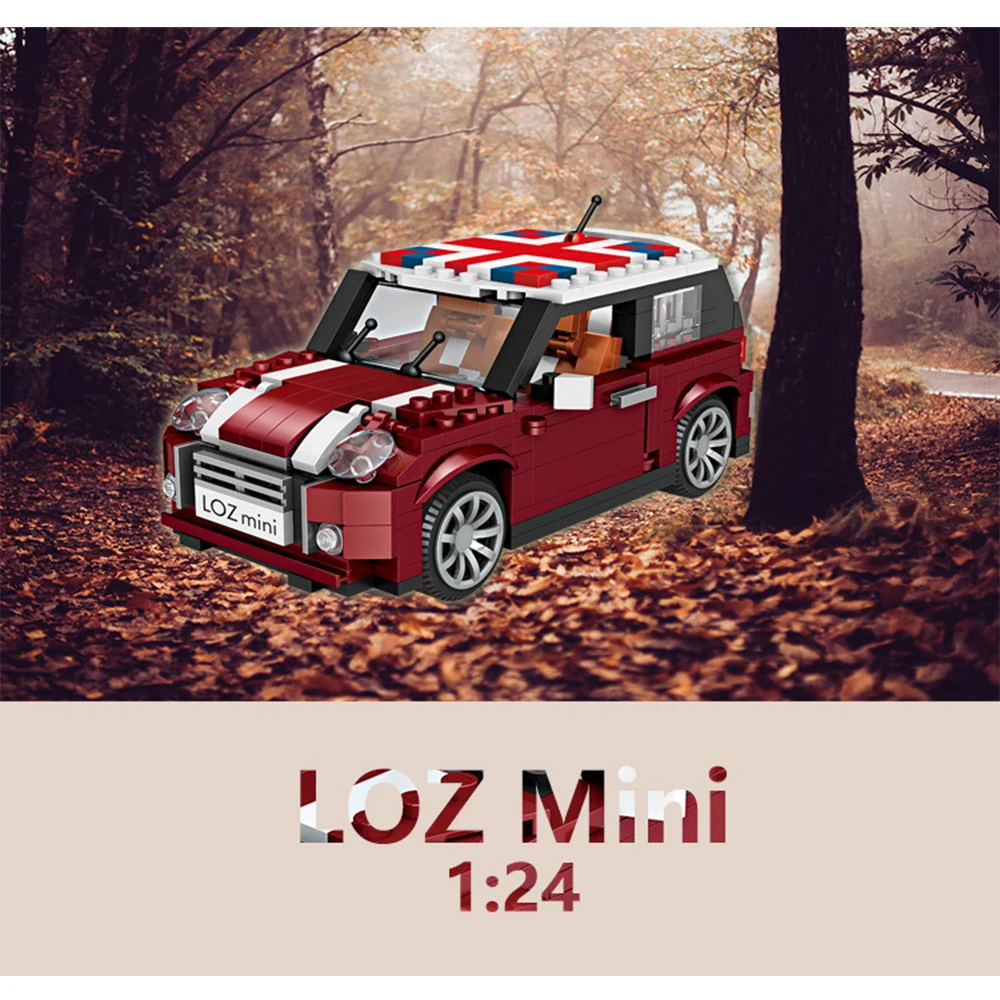 

492pcs 1:24 Mini Model Car Building Blocks Legoed technicRacing Volkswagen Beetle Assembly Brick For LOL Kids Educational Toys
