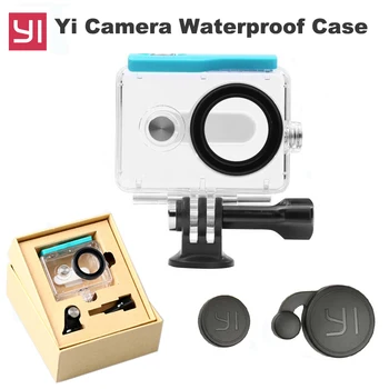 

Original Xiaoyi Waterproof Housing Case for Xiaomi Yi Camera Diving 45m under water + Lens cover Xiao Mi Yi xiaoyi Accessories