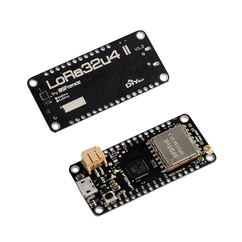 Продажа 2 компл. лот LoRa32u4 II Lora модуль макетной платы IOT LiPo Atmega328 SX1276 HPD13 868 МГц 915 МГц + IPX IPEX 1,13 МКФ. Л антенны