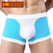 Бренд EXILIENS, мужские боксеры, мужское нижнее белье, хлопок, Cueca Masculina, боксеры, боксеры, Hombre, трусы, пэчворк, размеры M-2XL, 112001