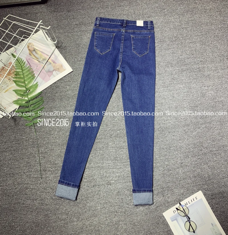 Дешевая Новинка весна осень Горячая Распродажа женские модные повседневные джинсовые брюки XC4