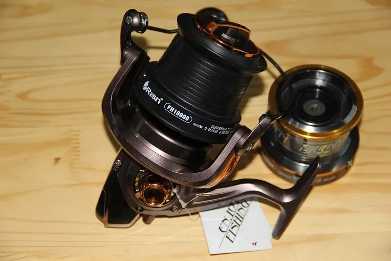 Carretel de Pesca Surf Casting Reel Fh10000--14bb Dual Spool Roda Tiro Longo - Metal Fiação Água Salgada Distante Carretel Fh8000 Fh9000 21 Esporte e Lazer