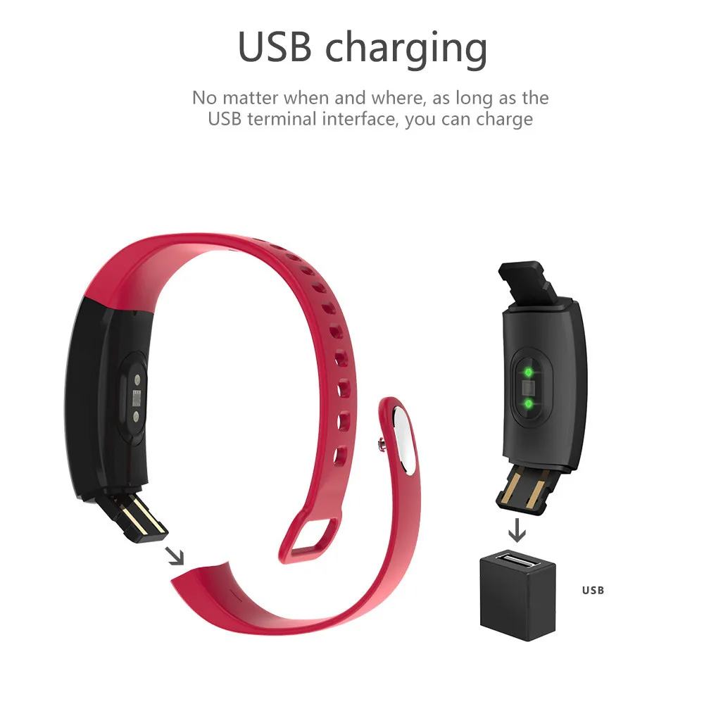 Фитнес браслет для Android iOS смарт водонепроницаемый монитор сердечного ритма PK xiomi