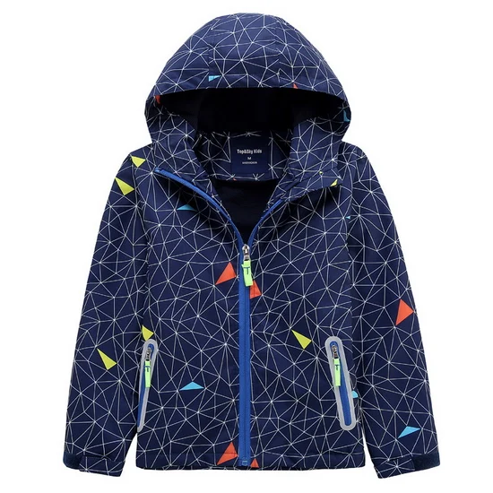 LoClimb Safely Reflective Children Hiking Jacket For Boys Girls Outdoor Sports Wateproof