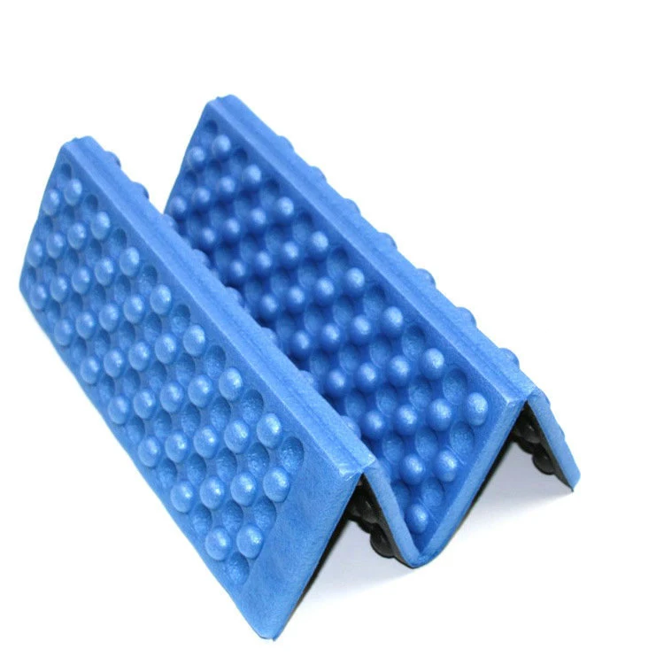 Складной для кемпинга коврик сиденье пена надувные подушки портативный водонепроницаемый Стул Пляжный коврик для пикника сиденье для походов - Цвет: Синий