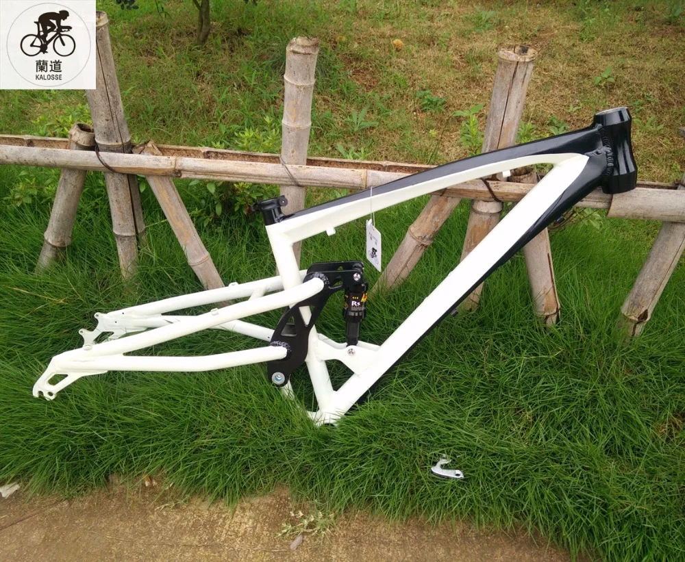 Kalosse DH/AM electric Fat bicycle frame 17inch Soft tail snow bike frame electrical mountain