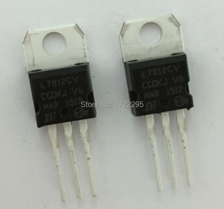 10PCS L7812 L7812CV LM7812 TO-220 Voltage Regulator IC
