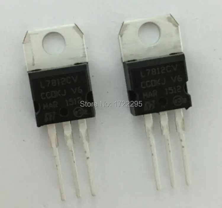 Регулятор напряжения L7812CV L7812 LM7812 7812 TO220 TO 220 IC 12 В 10 шт.|ic mp3|ics statusic card |