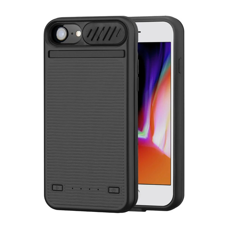 5800/8200 мАч зарядное устройство чехол для iPhone 8 7 6 6s Plus аккумулятора динамик