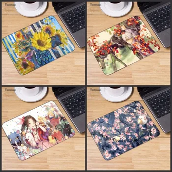 

Yuzuoa Flower Anime Girl Promotion Personalized Fashion Comfort Mouse Mat Gaming Mousepad Size for 180x220x2mm and 250x290x2mm