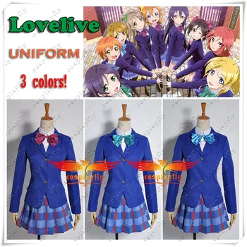 

Hot Sale Love Live Hoshizora Rin Ayase Eli Kousaka Honoka Girls Cute Peppy Style Ladies School Uniforms Cosplay Costume Outfit