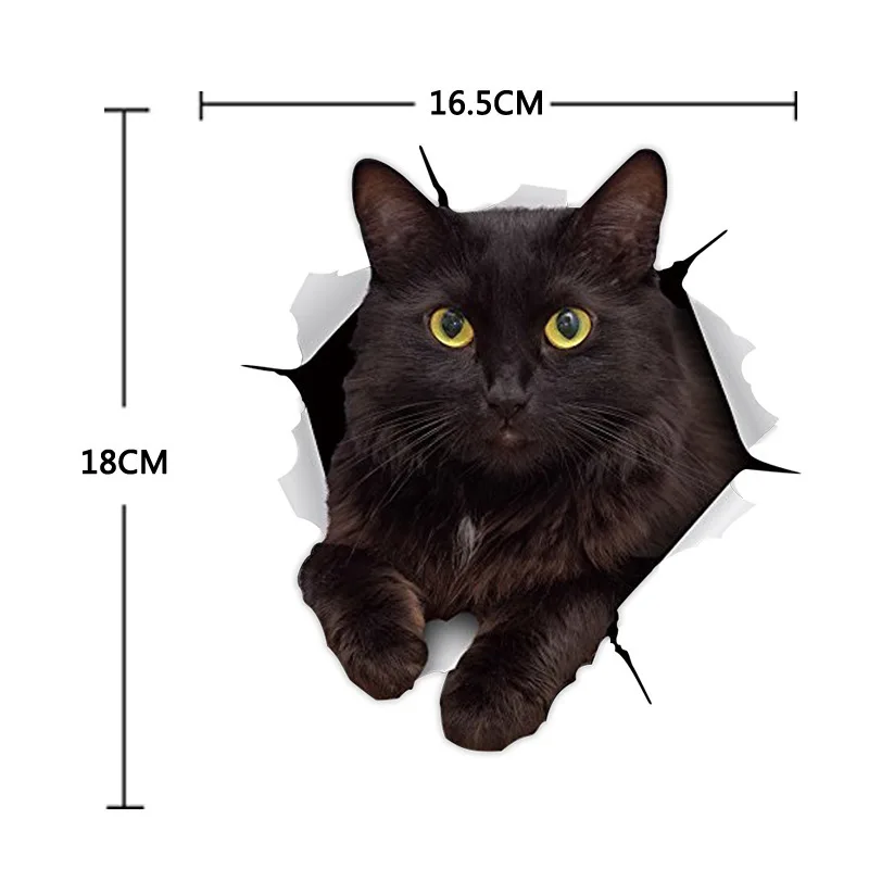 Автомобильный Стикеры 5 видов peek cat сбоку s Виниловая пленка для оклеивания