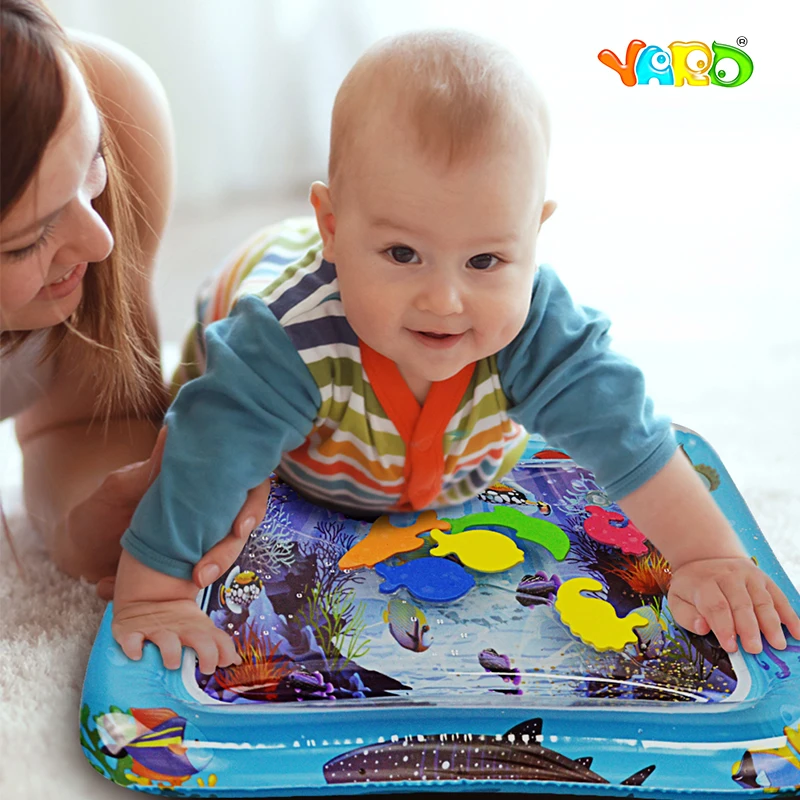 2019 Creative Dual Use Toys Baby Inflatable Water Cushion Children Marine Organism Knowledge Toy Baby Inflatable Patted Pad 